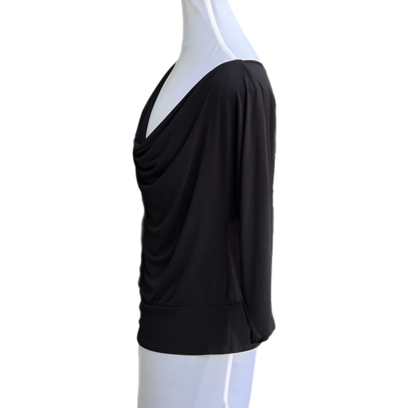 laundry by Shelli Segal Size Small Black Long Sleeve Top Excellent Condi… - Picture 2 of 6